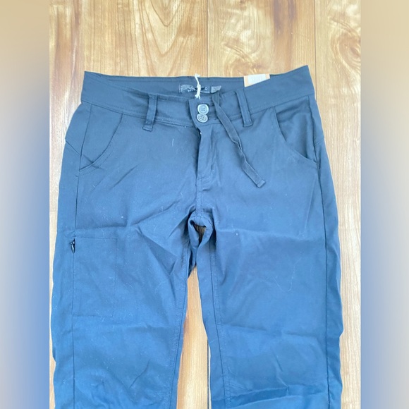 PrAna Black Halle Pant Zion Size 0 Short Inseam Relaxed Fit Mid Rise NWT - Picture 8 of 10